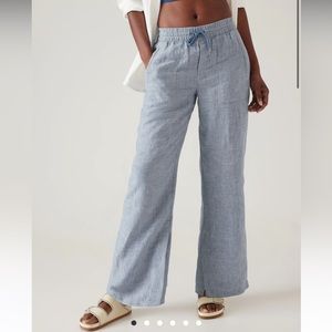 NWT Athleta wide leg linen pants